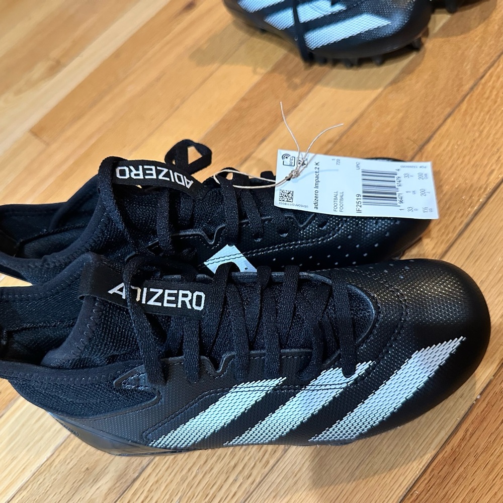 Adizero Kids football cleats size 1